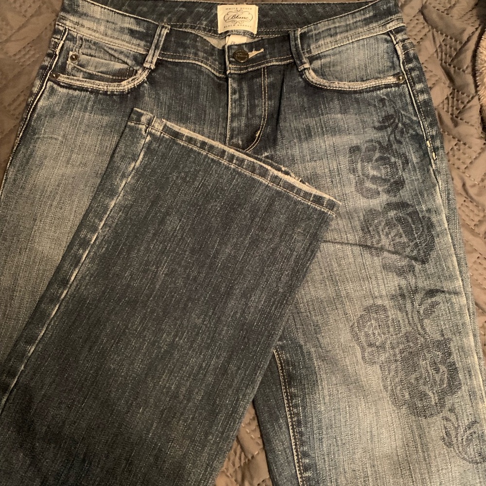 WHBM Floral Print Jeans